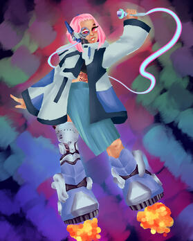 Cyberpunk character Cyberpunk character